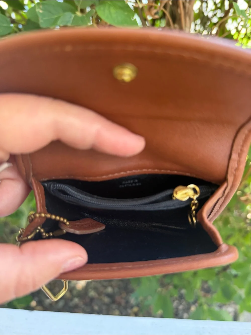 Coach Leather Key Pouch
